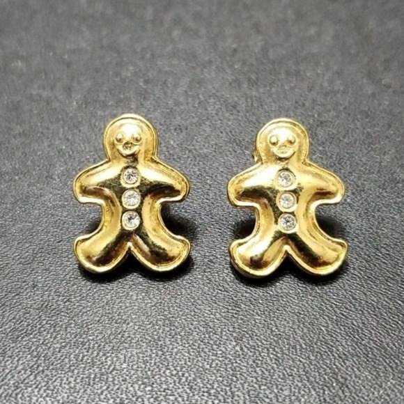 Avon Jewelry - *Sale* Avon gold tone gingerbread man earrings